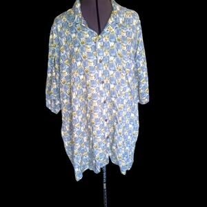 Utility men's short sleeve Hawaiian shirt, XL